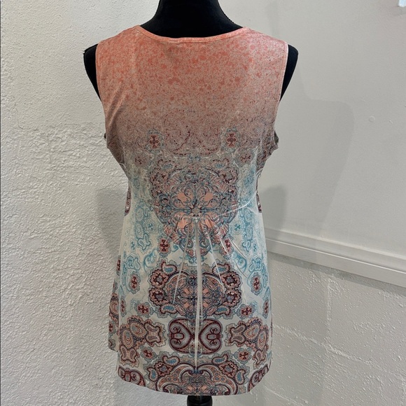 Y2K Boho Bohemian Short Sleeve Blouse Size Small Indie - Picture 9 of 9